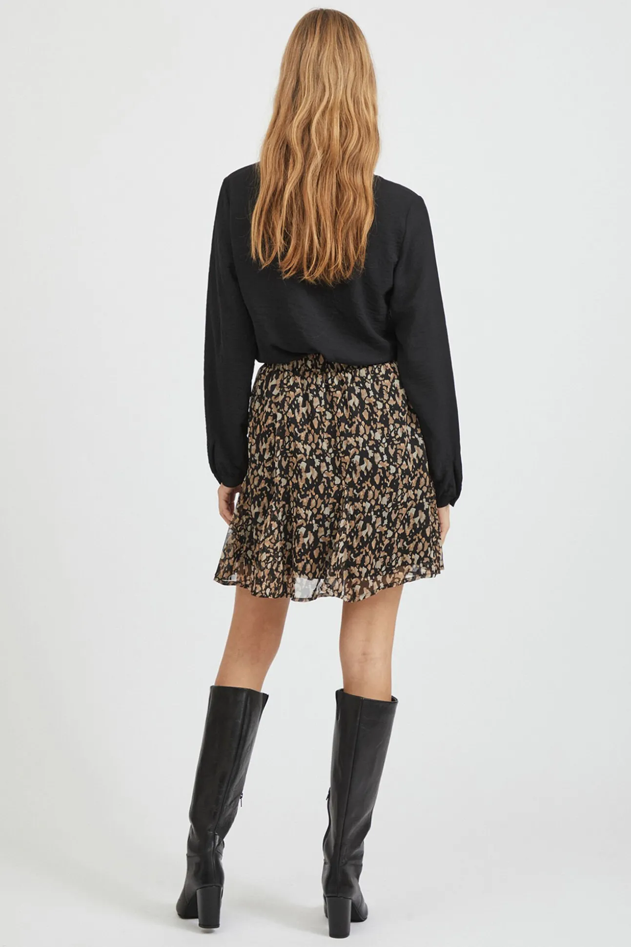 Falda corta estampada