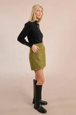 Falda corta estampado animal