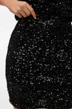 Falda corta lentejuelas