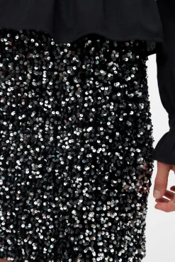 Falda corta lentejuelas