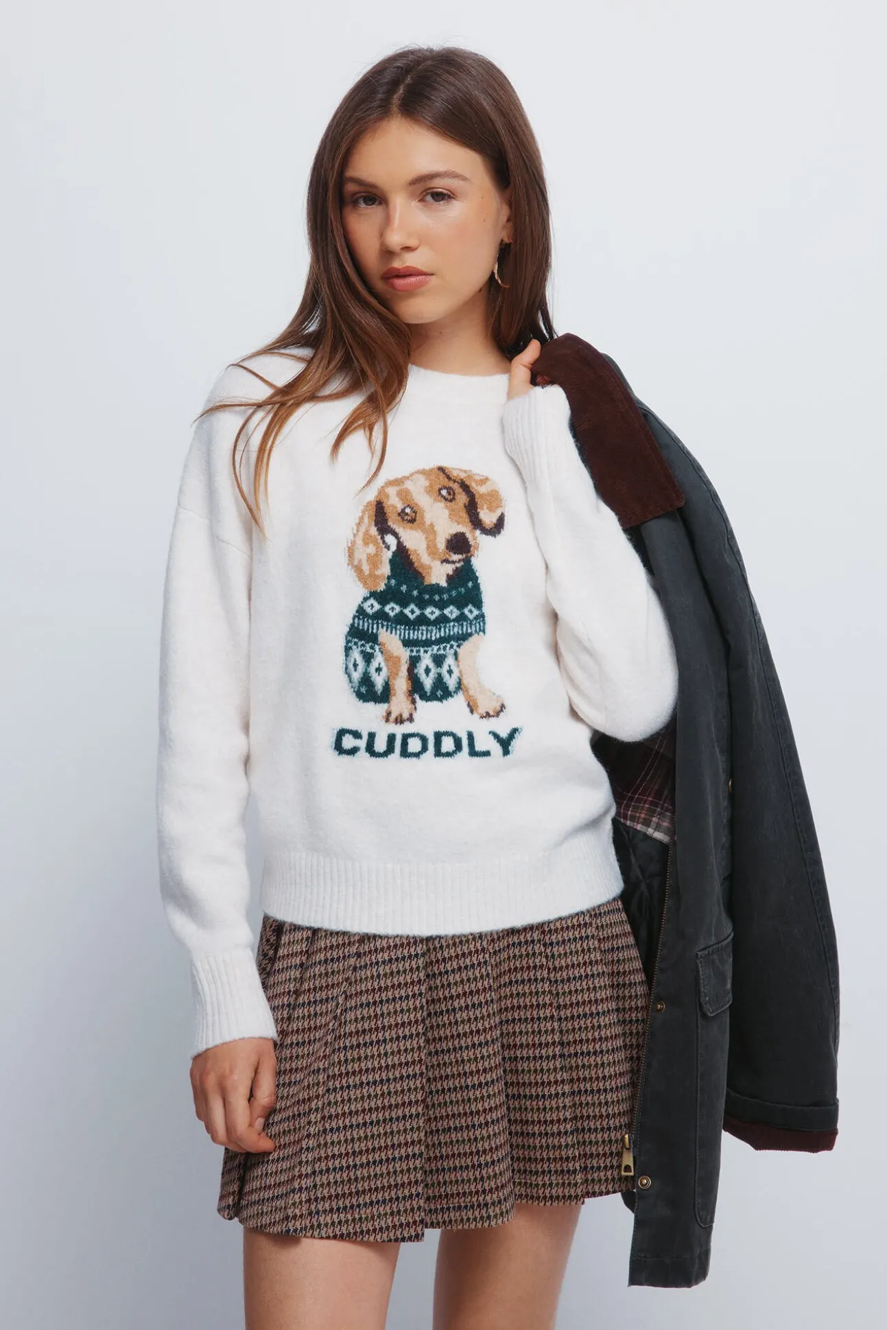 Falda corta tablas cuadros