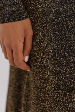 Falda de punto con lurex