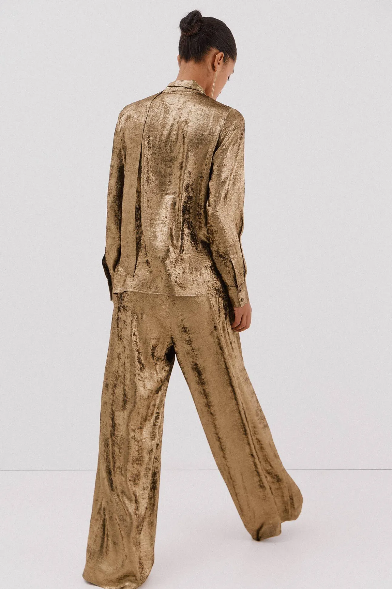 Falda de punto con lurex