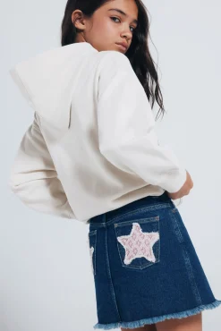 Falda denim niña