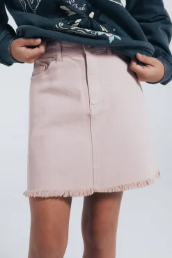 Falda desflecada niña