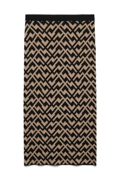 Falda entallada de punto