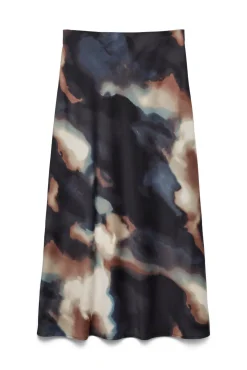 Falda estampada larga