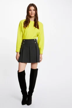 Falda evas con pliegues