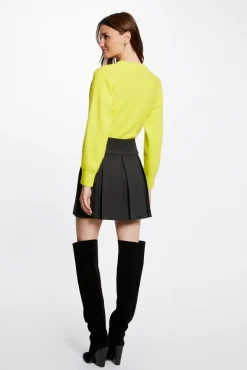 Falda evas con pliegues