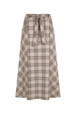 Falda evasé cuadros