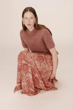 Falda larga estampada