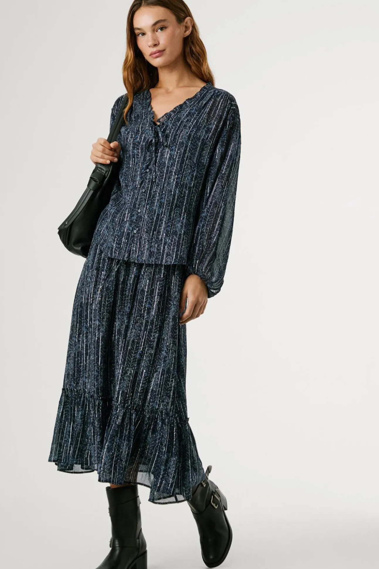 Falda Larga Estampado Floral