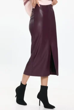 Falda larga polipiel