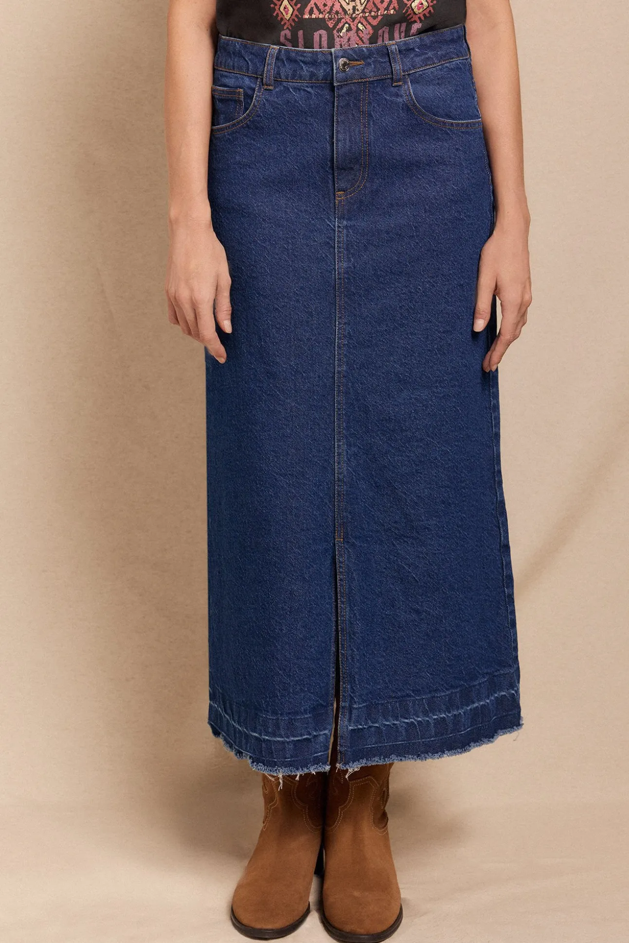 Falda Larga Vaquera