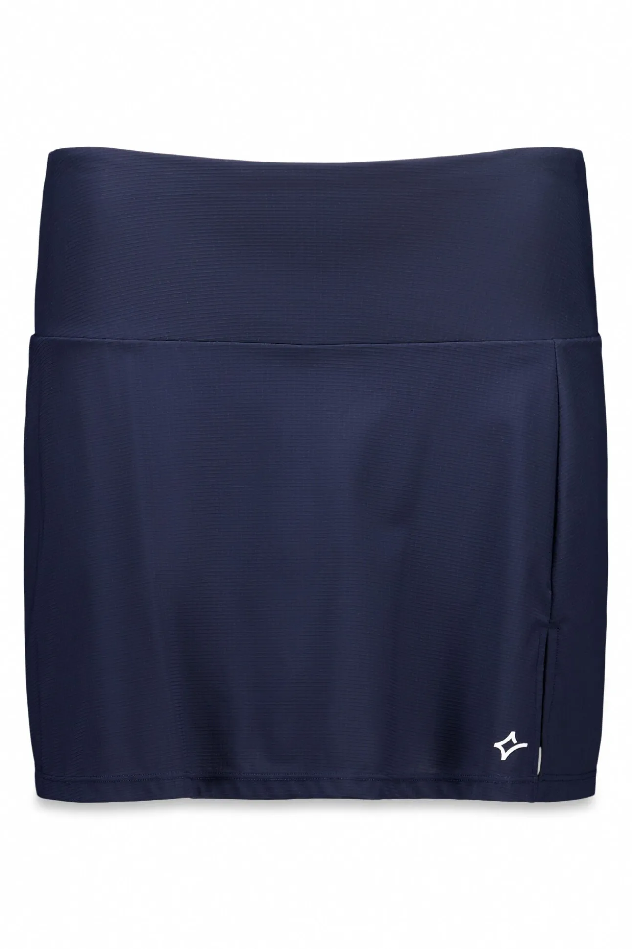 Falda microfibra azul malla interior