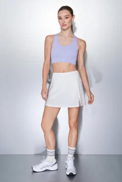 Falda microfibra blanca malla interior