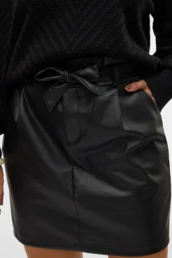 Falda midi encerada talla grande