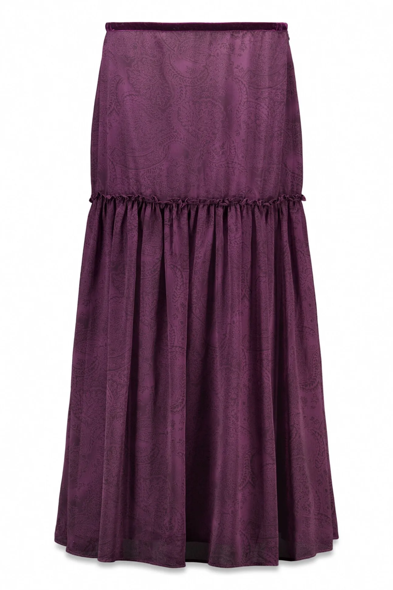 Falda midi estampada