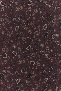 Falda midi estampado floral pequeño