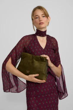 Falda midi estampado motivos