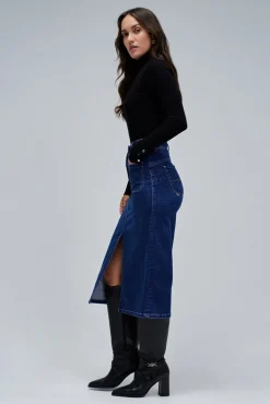 Falda midi secret push in