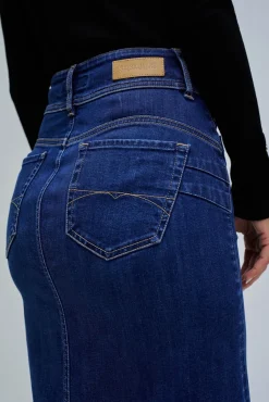 Falda midi secret push in