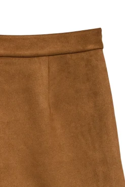 Falda pantalón corta efecto ante