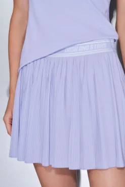 Falda plisada lila malla interior