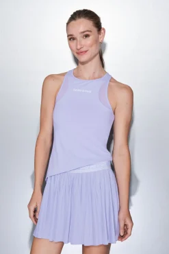 Falda plisada lila malla interior