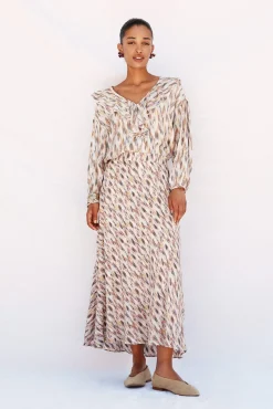 Falda vuelo estampada