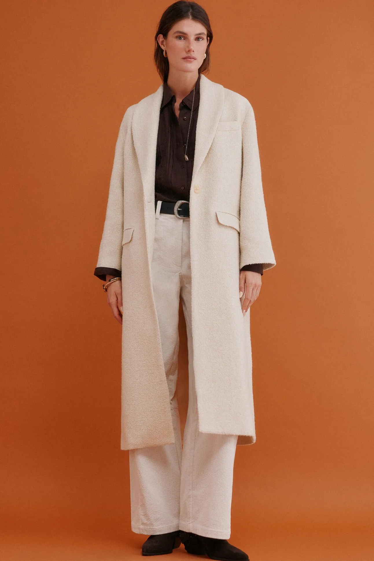 Fiamma. Abrigo con cuello solapa