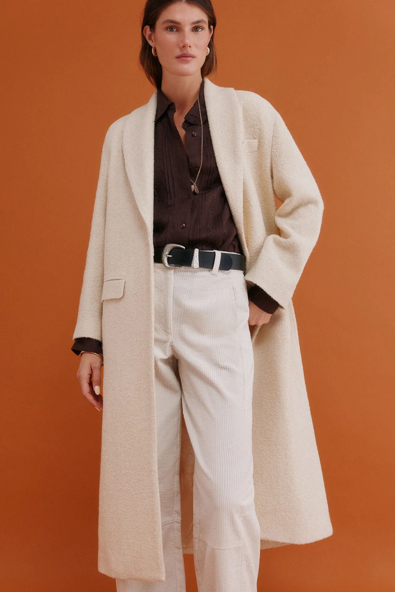 Fiamma. Abrigo con cuello solapa