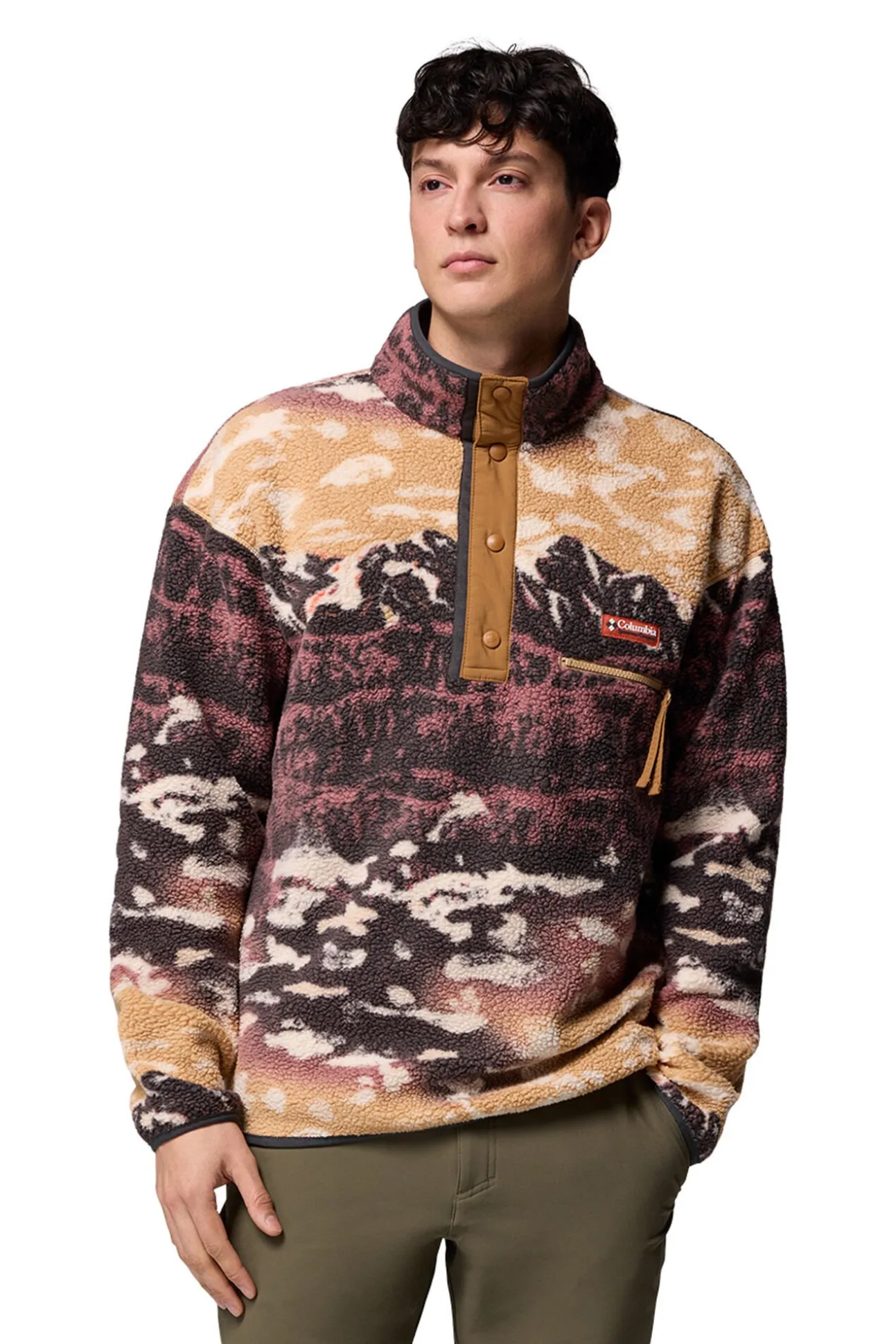 Forro polar con corchetes