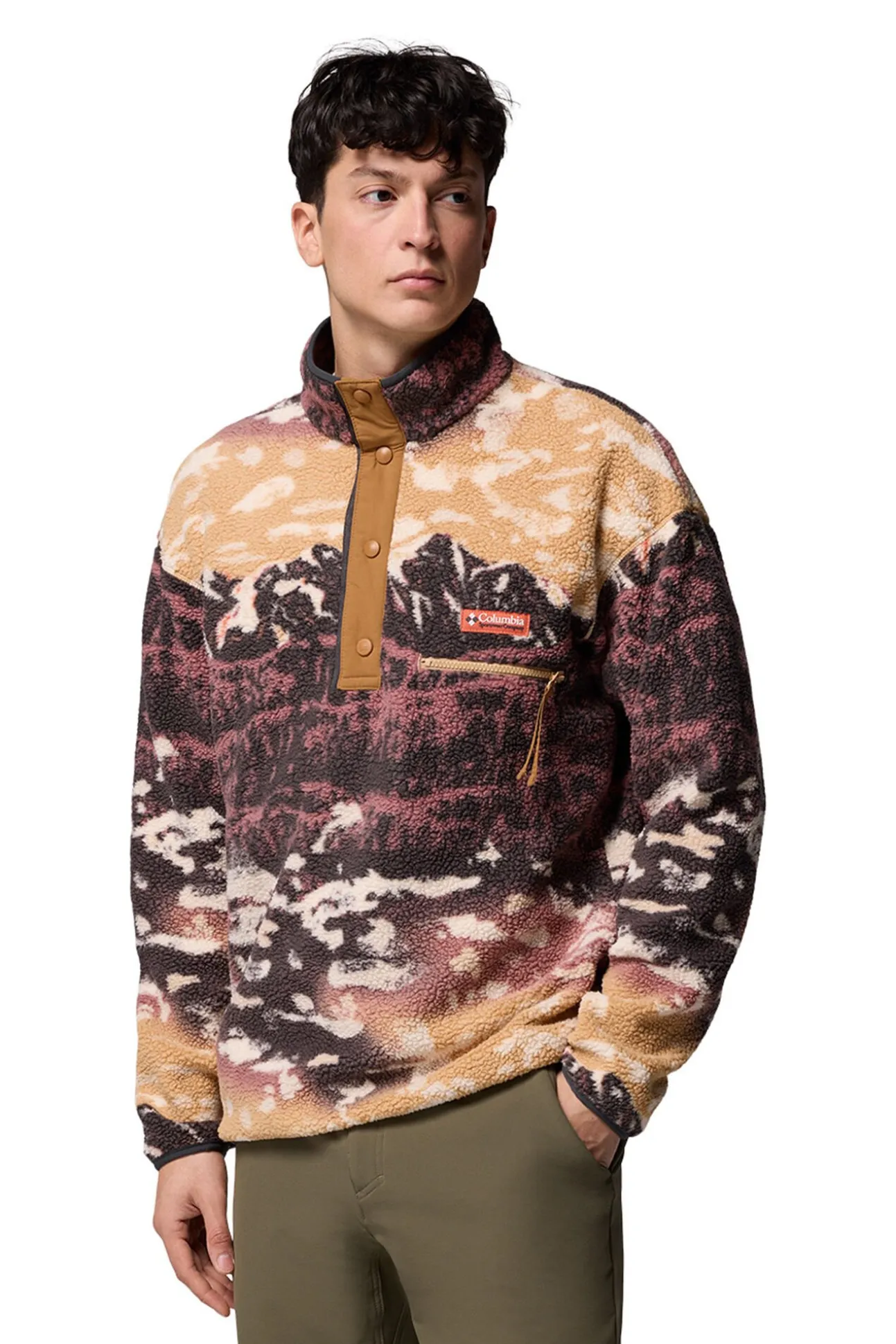 Forro polar con corchetes