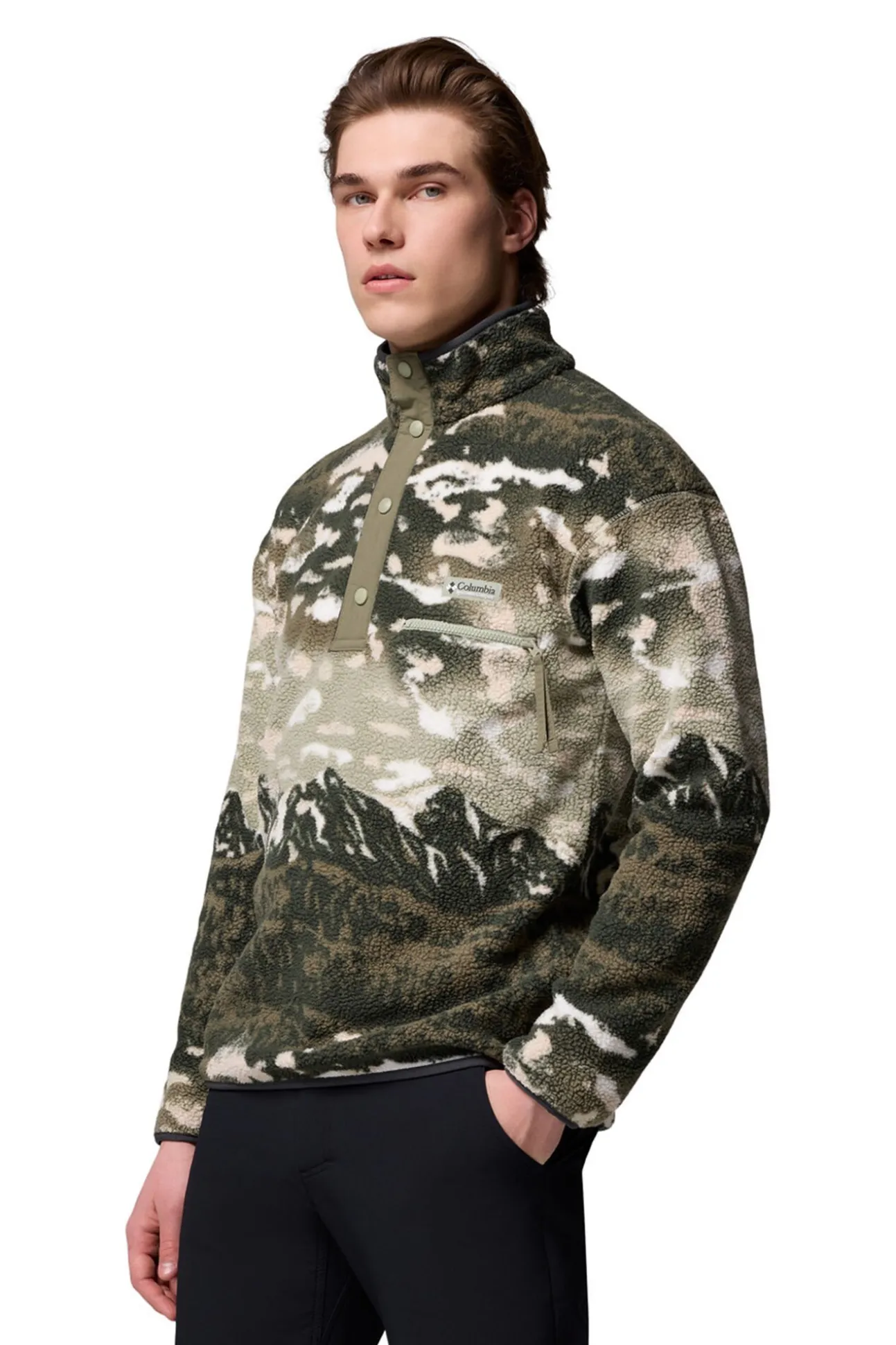 Forro polar con corchetes