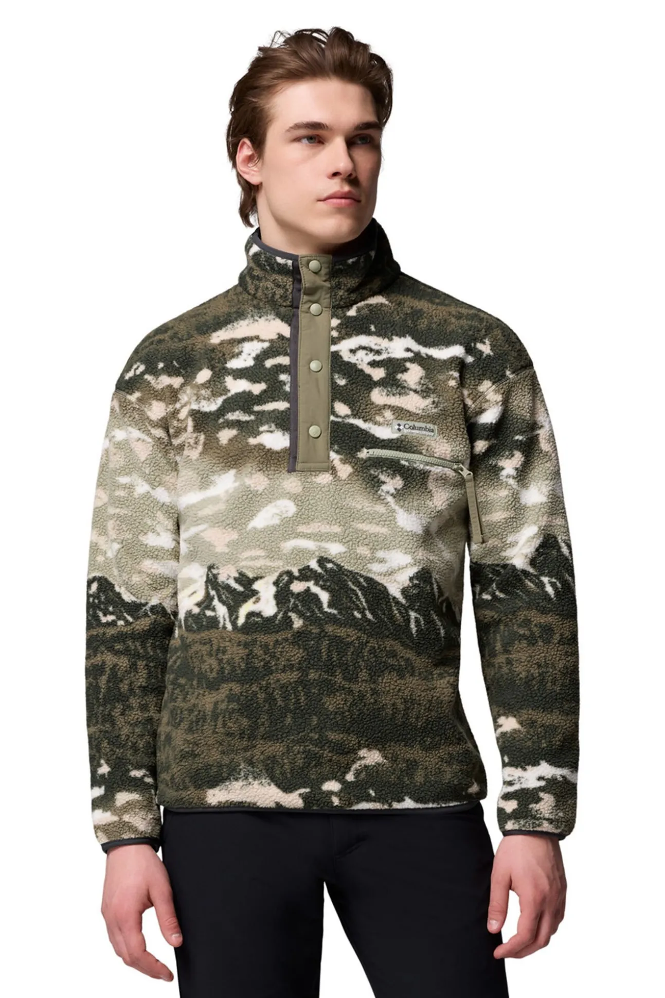 Forro polar con corchetes