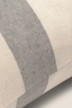 Funda cojín 100% algodón rayas 45x45cm.