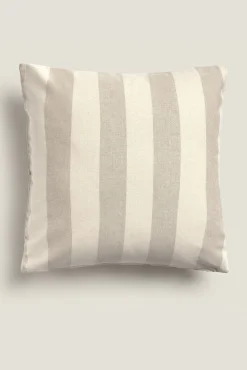 Funda cojín 100% algodón rayas 30x50cm.
