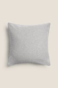 Funda cojín algodón bicolor 45x45cm.