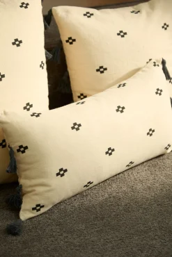 Funda de cojín rectangular de algodón Kobe