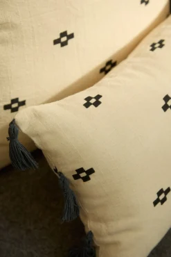 Funda de cojín rectangular de algodón Kobe