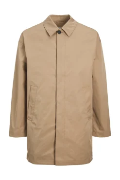 Gabardina cuello italiano