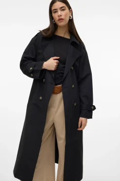 Gabardina larga básica