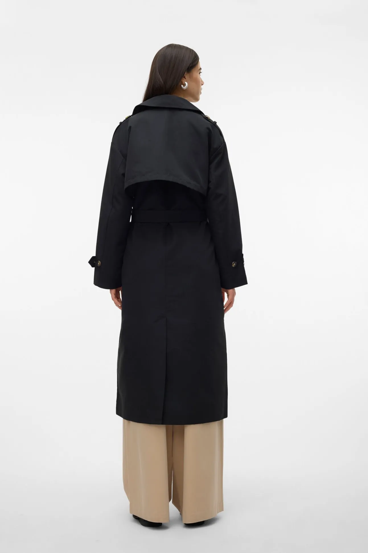 Gabardina larga básica