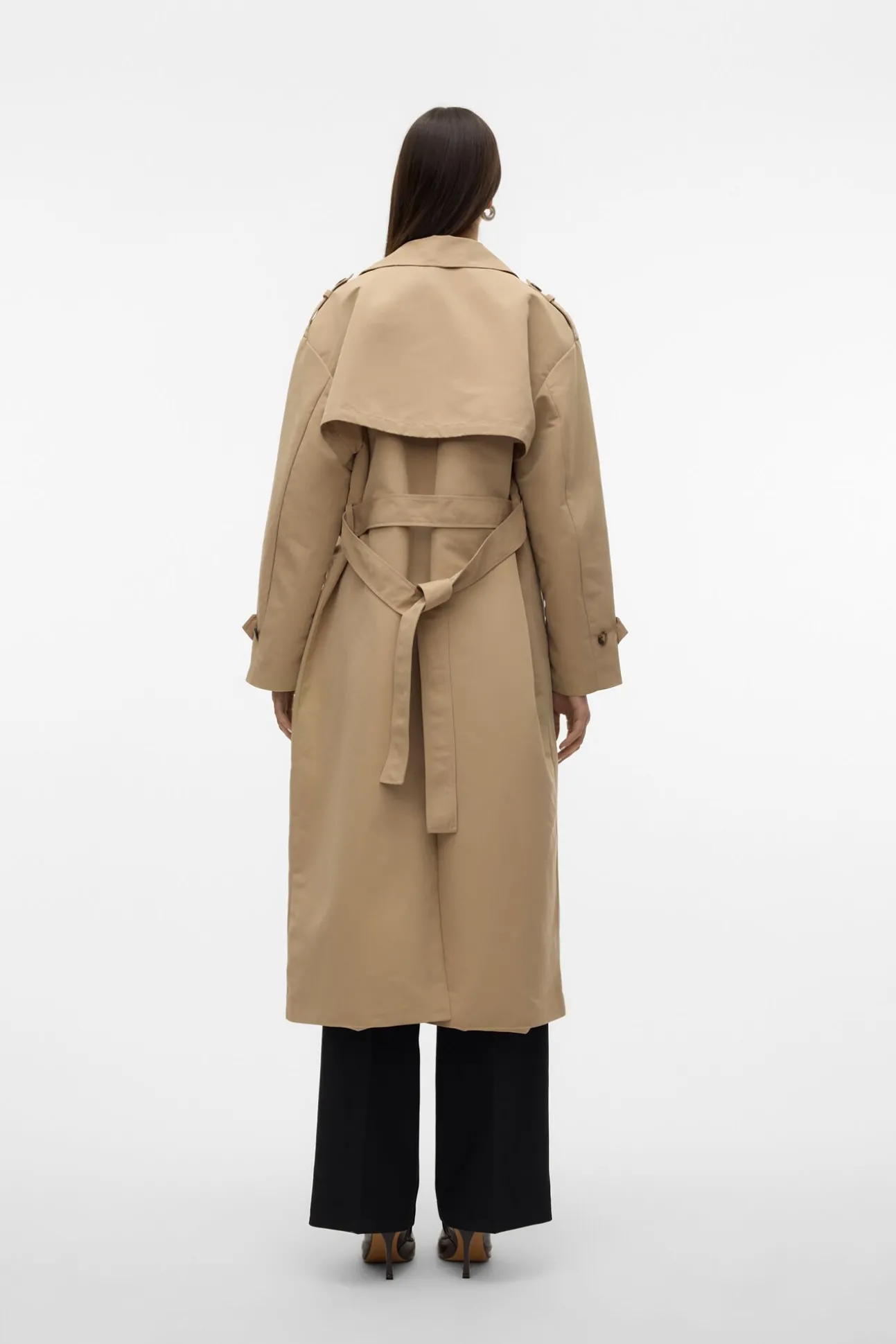 Gabardina larga básica