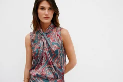 Gadea. Top halter estampado