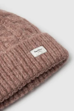 Gorro de punto trenzado