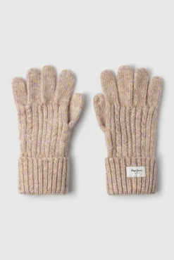 Guantes de punto de espiga