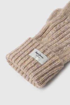 Guantes de punto de espiga