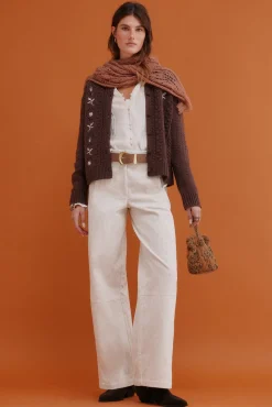 Ilena. Cárdigan bordado